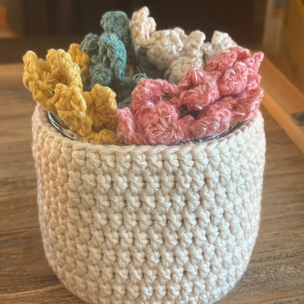 Handcrafted Crochet Coaster Set - Picture 5 of 5